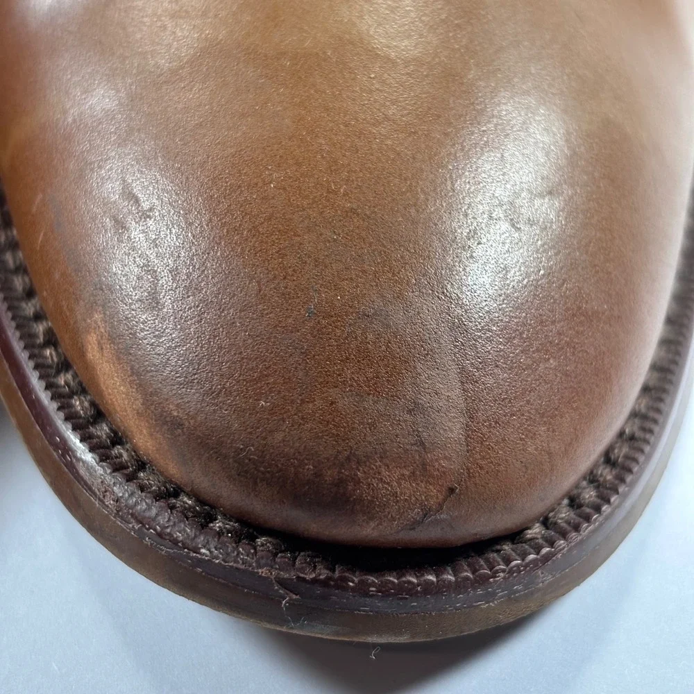 Banana Republic Men's‎ Tan Leather Oxford Dress Shoes Lace-Up Size 10